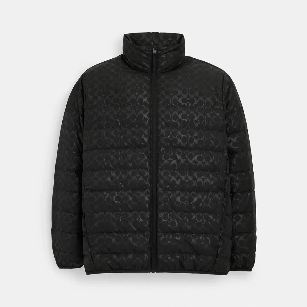 Coach Outlet Men's Lightweight Down Jacket In Recycled Polyester Size XL - Picture 1 of 3